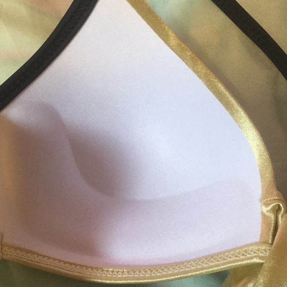 LAST 1❤️TASTEFUL X STYLE GOLD AND BLACK BIKINI - Picture 7 of 8